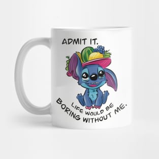 Blue stitch Mug